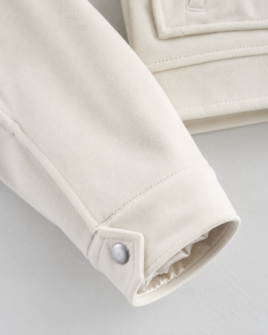 Kacob | Women's Cropped Suede-Effect Jacket