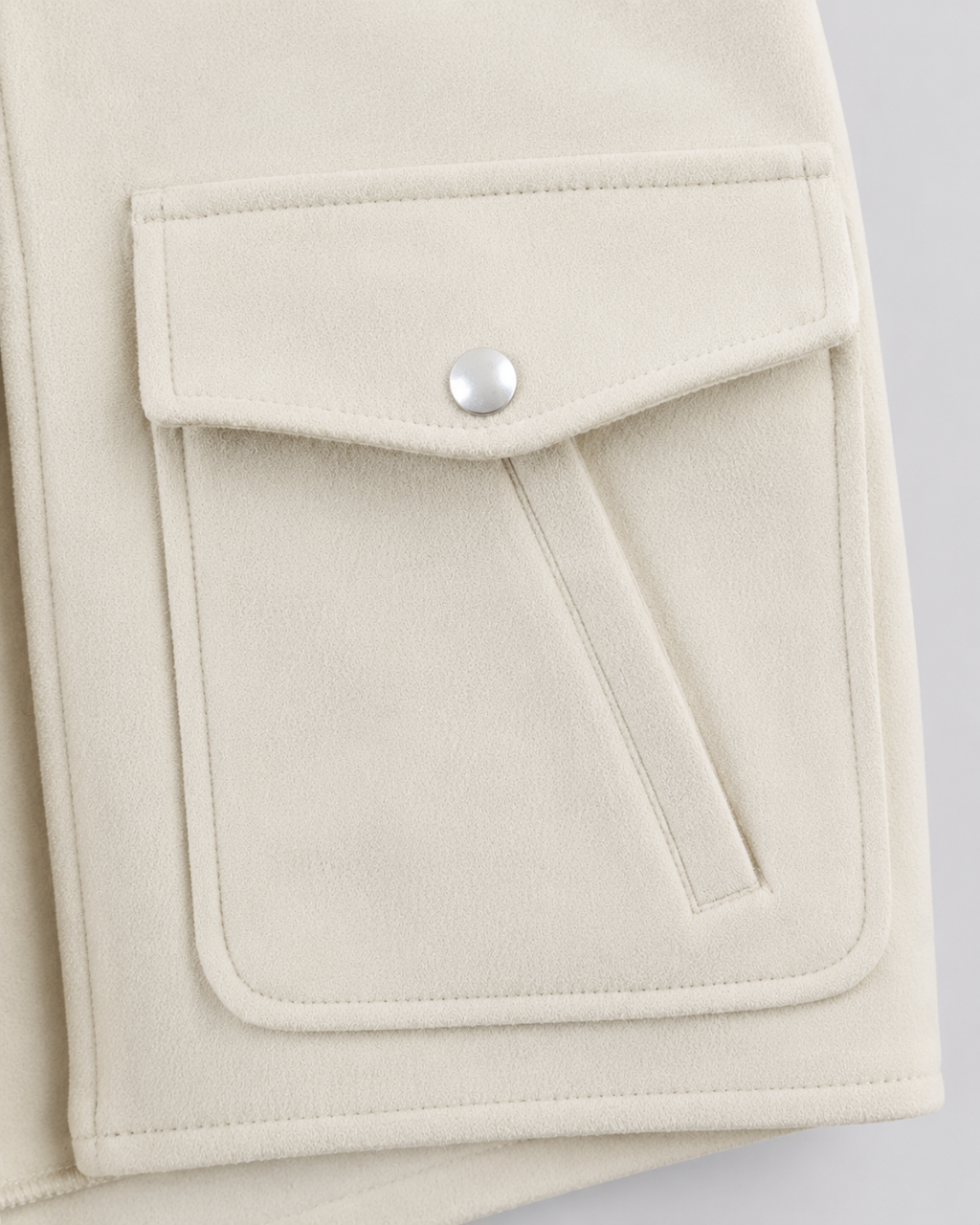 Kacob | Women's Cropped Suede-Effect Jacket