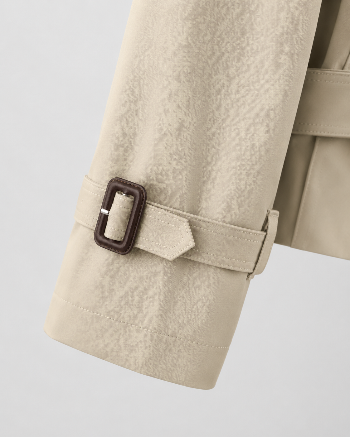 Kacob | Women's Double-Breasted Cropped Trench Jacket