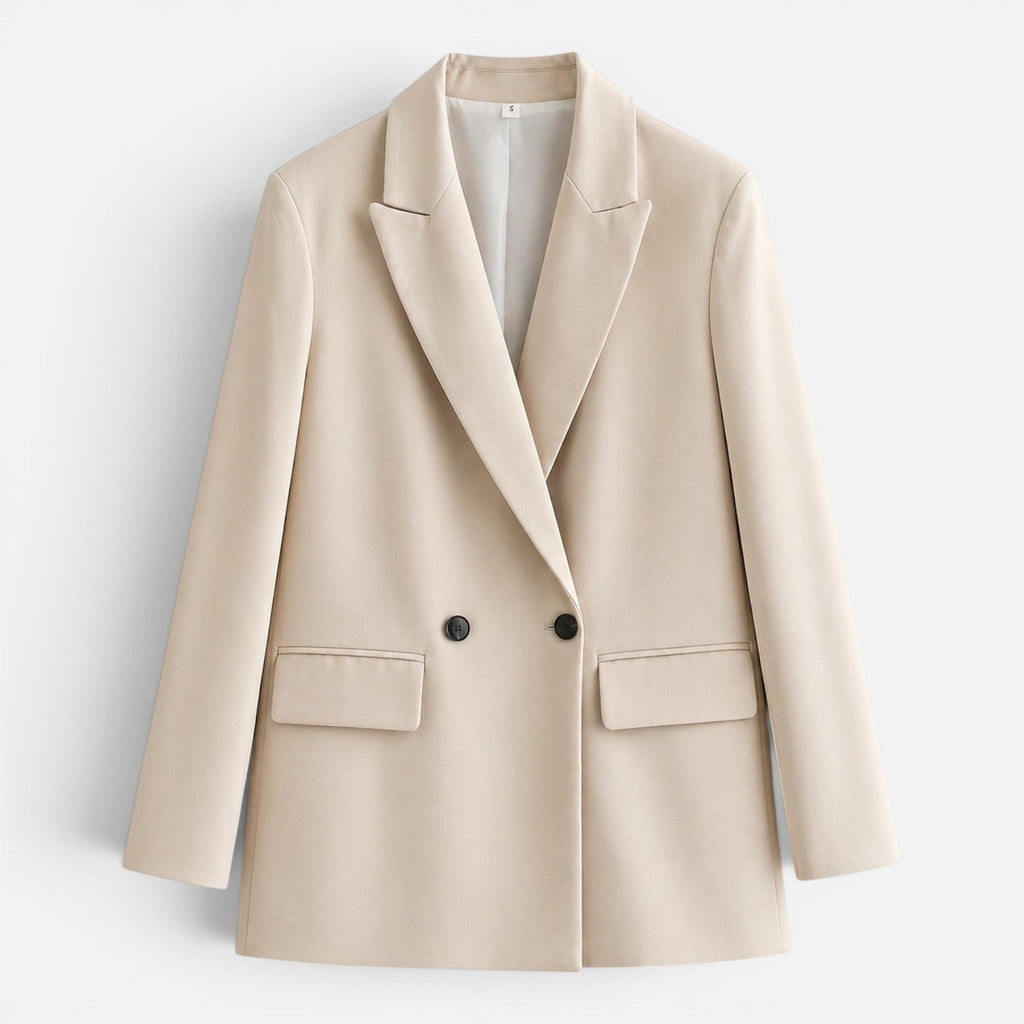 Kacob | Women's Double-Breasted Longline Blazer
