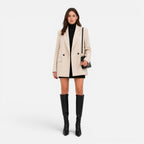 Kacob | Women's Double-Breasted Longline Blazer