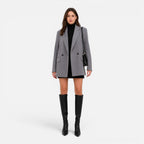 Kacob | Women's Double-Breasted Longline Blazer