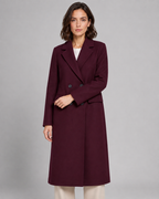 Kacob | Women's Double-Breasted Tailored Long Coat