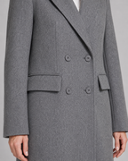 Kacob | Women's Double-Breasted Tailored Long Coat