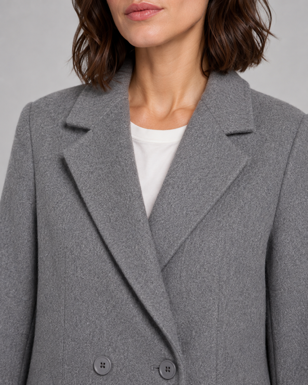 Kacob | Women's Double-Breasted Tailored Long Coat