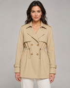 Kacob | Women's Drawstring Short Trench Coat