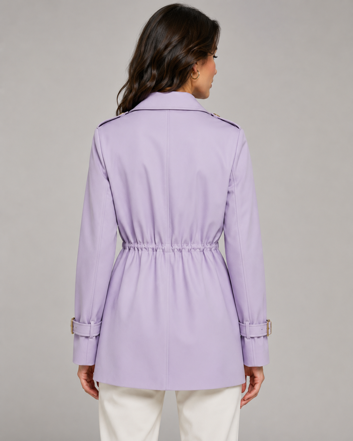 Kacob | Women's Drawstring Short Trench Coat