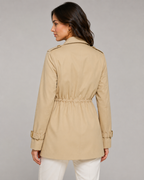 Kacob | Women's Drawstring Short Trench Coat
