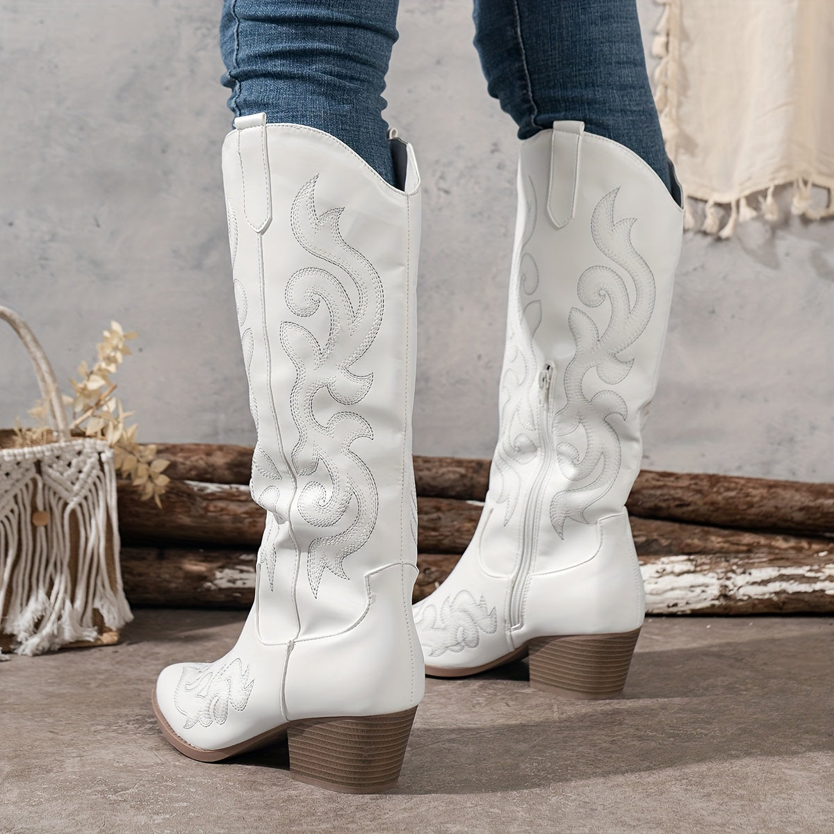 Kacob | Women's Embroidered Western Cowboy Boots
