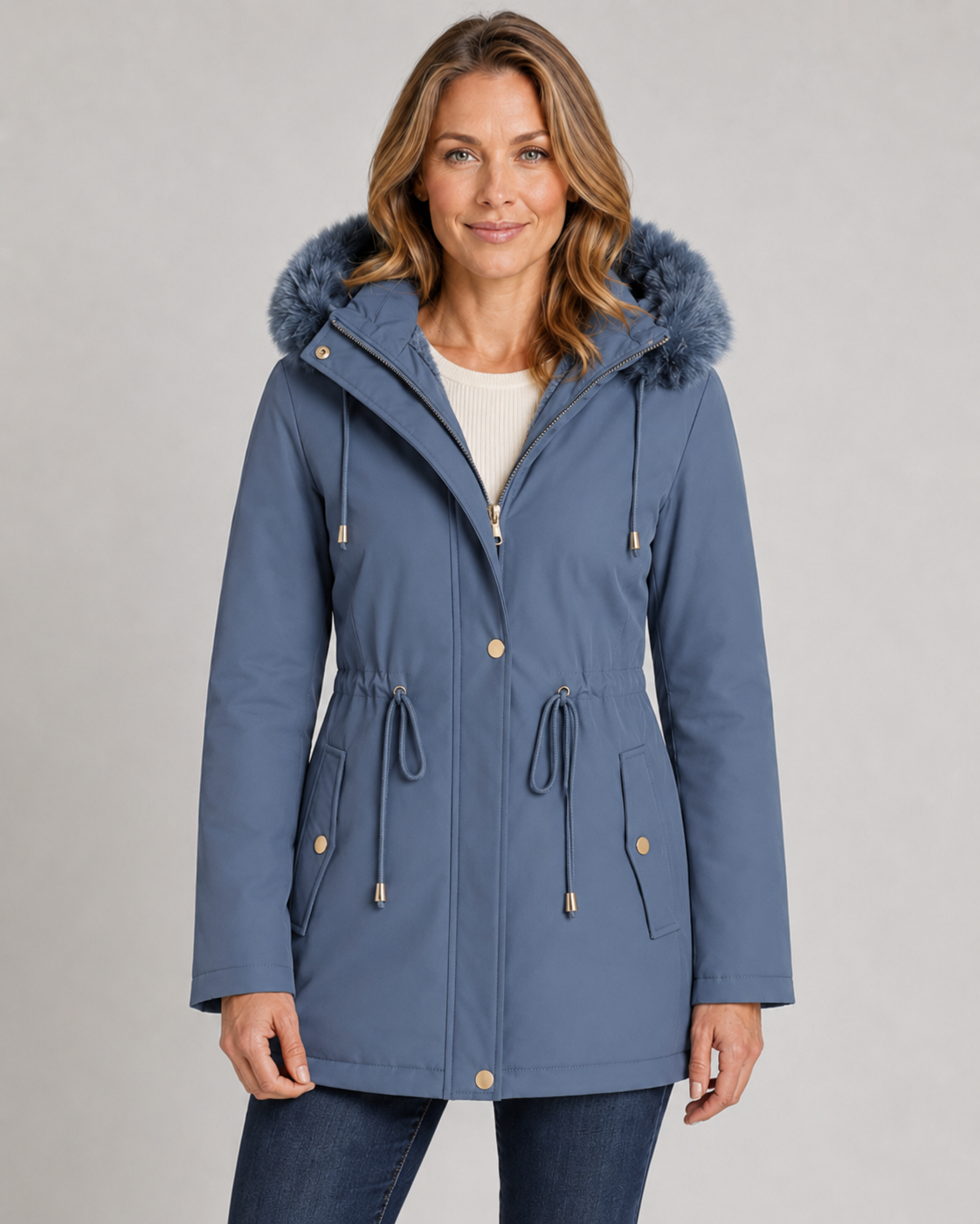 Kacob | Women's Faux Fur Hood Fleece Lined Parka