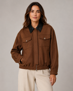 Kacob | Women's Faux Suede Barn Jacket