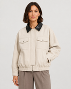 Kacob | Women's Faux Suede Barn Jacket