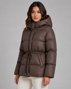 Kacob | Women's Fitted Drawstring Puffer Jacket