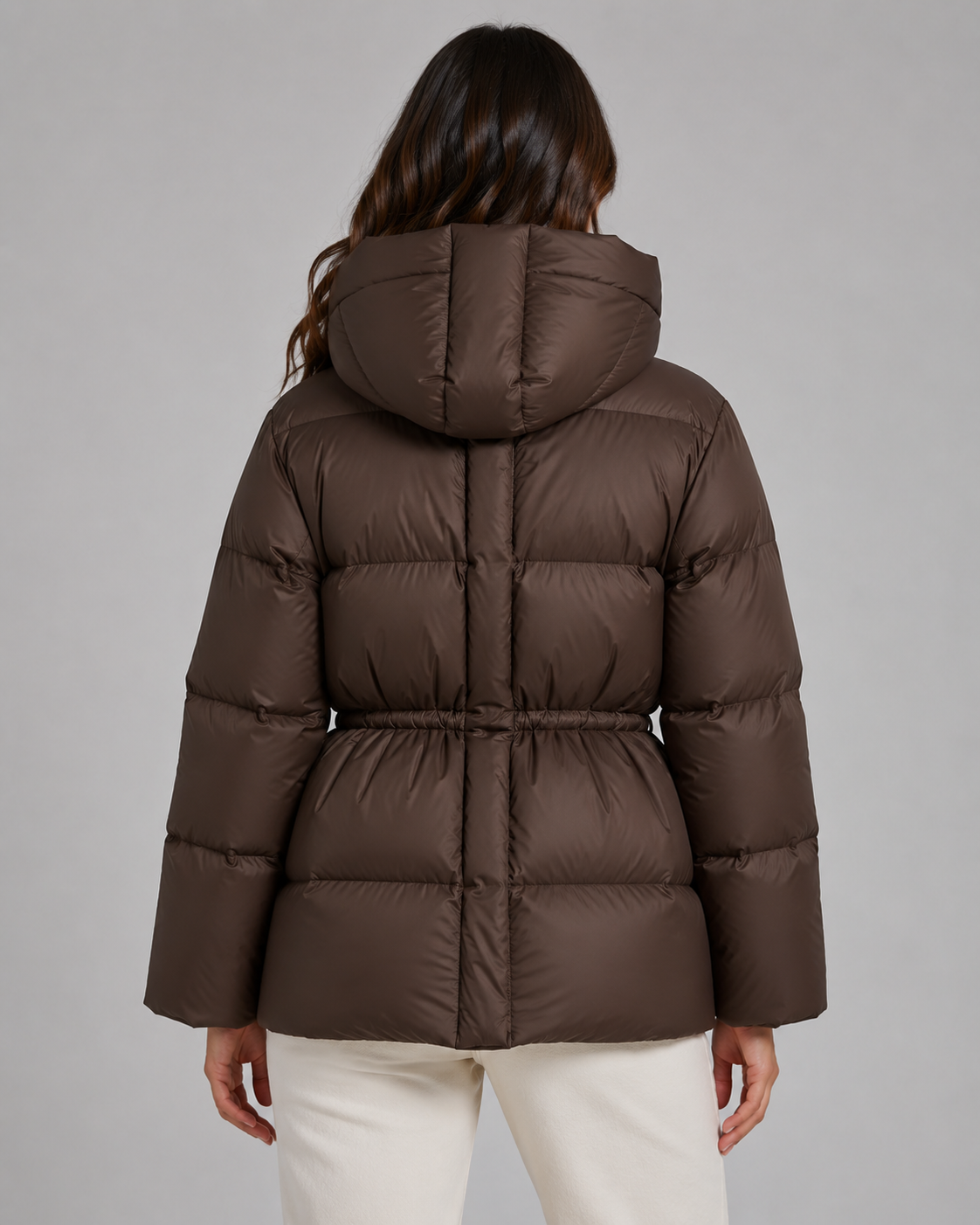 Kacob | Women's Fitted Drawstring Puffer Jacket