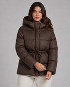 Kacob | Women's Fitted Drawstring Puffer Jacket