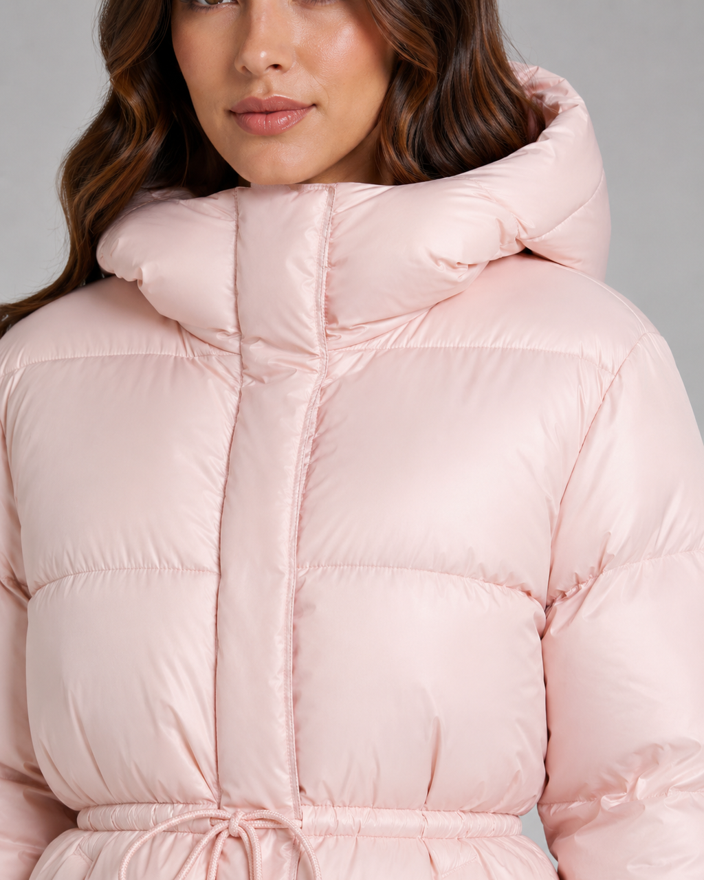 Kacob | Women's Fitted Drawstring Puffer Jacket