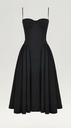 Kacob | Women's Floral Corset Midi Dress