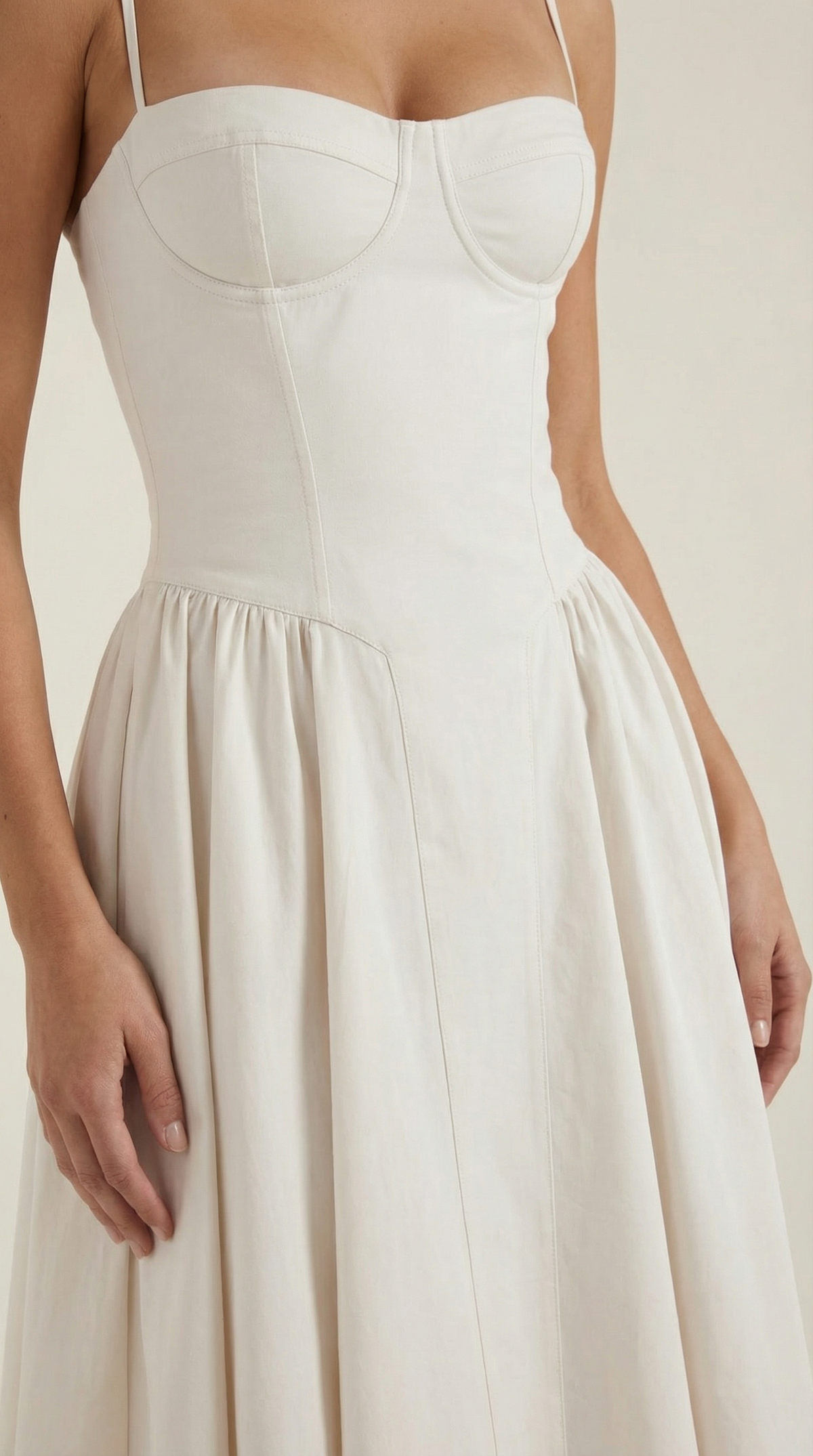 Kacob | Women's Floral Corset Midi Dress