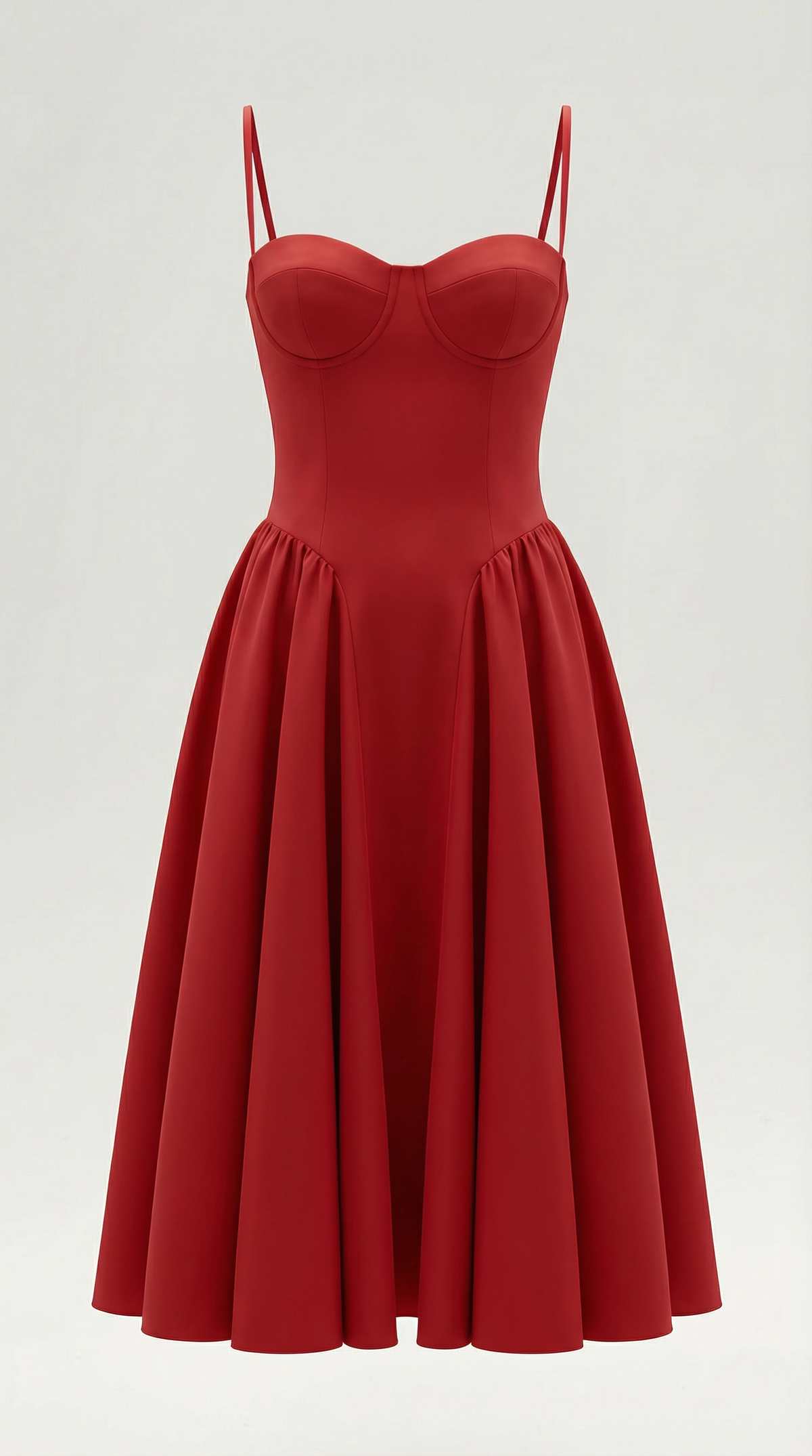 Kacob | Women's Floral Corset Midi Dress