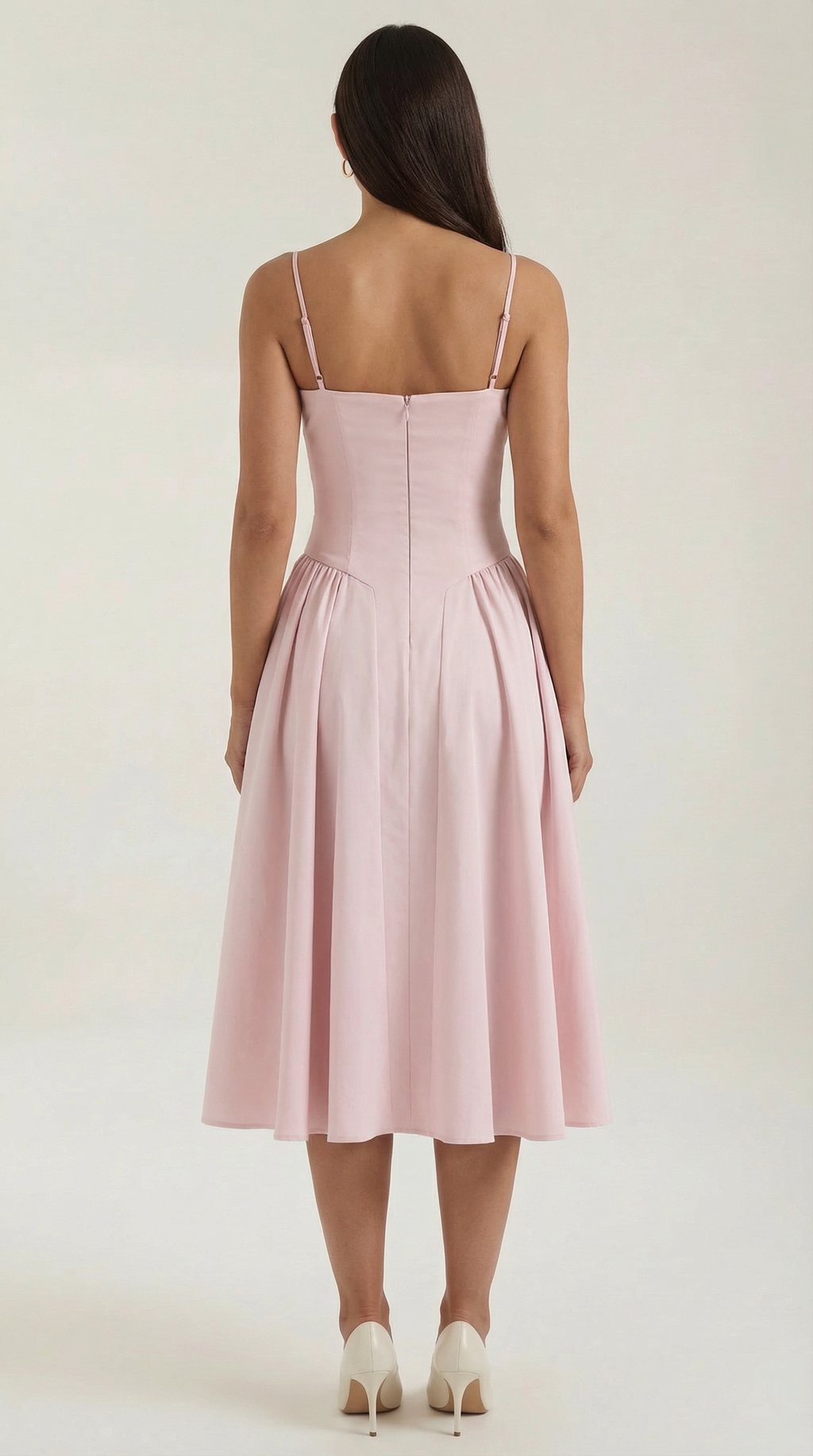Kacob | Women's Floral Corset Midi Dress