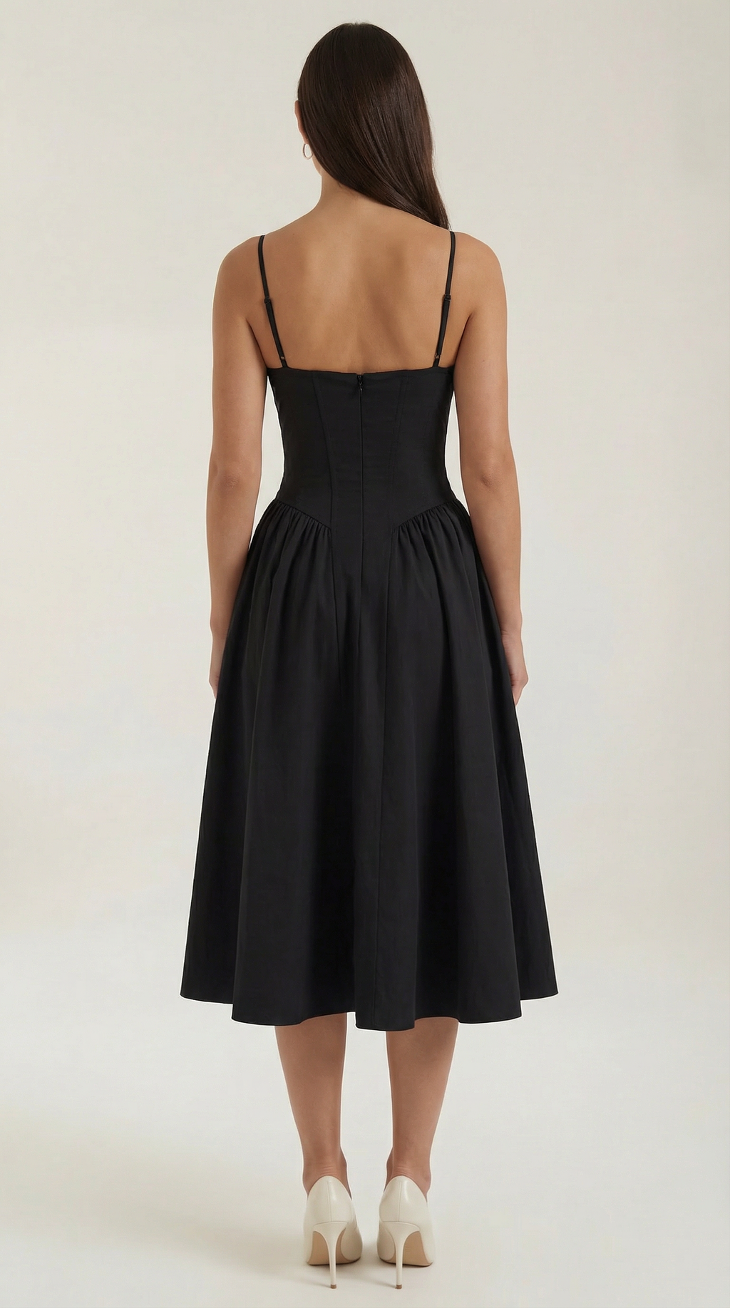 Kacob | Women's Floral Corset Midi Dress
