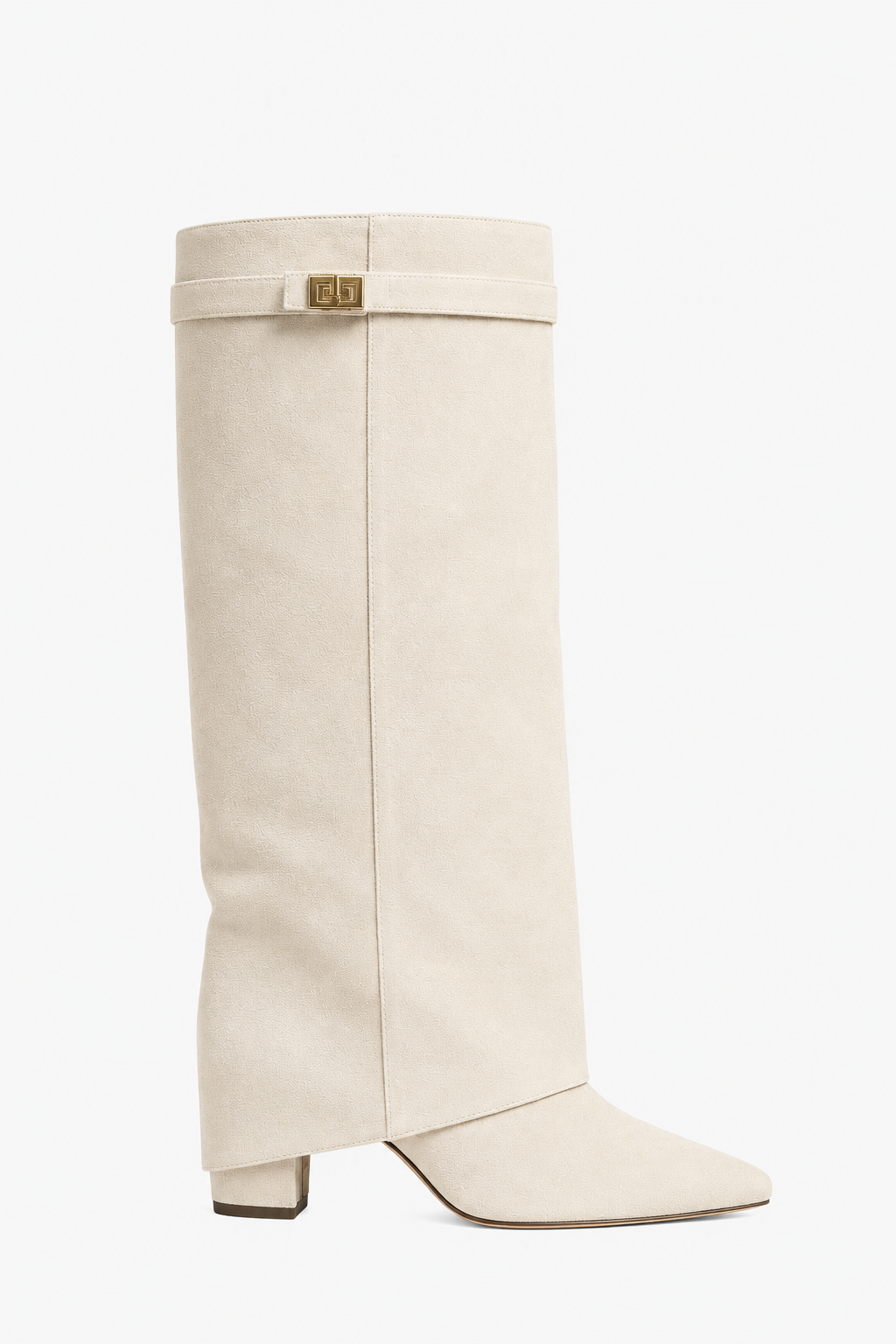 Kacob | Women's Fold-Over Buckle Knee High Boots