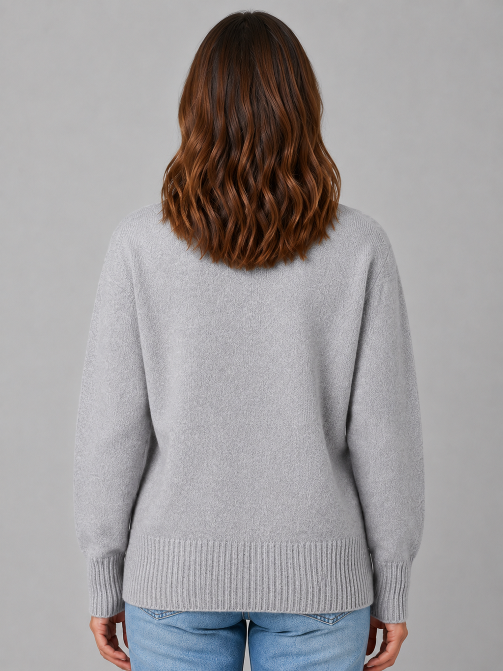 Kacob | Women's Heart Button V-Neck Knit Cardigan