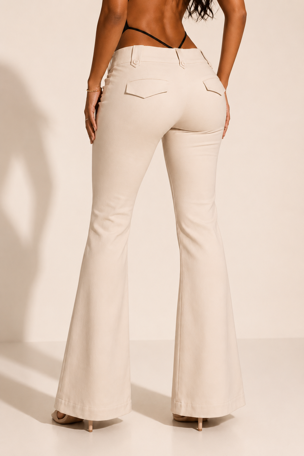 Kacob | Women's High Waist Tailored Trousers
