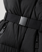 Kacob | Women's Hooded Belted Puffer Jacket