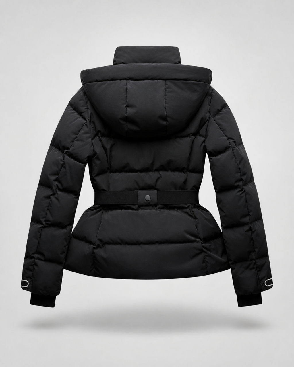 Kacob | Women's Hooded Belted Puffer Jacket