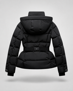 Kacob | Women's Hooded Belted Puffer Jacket