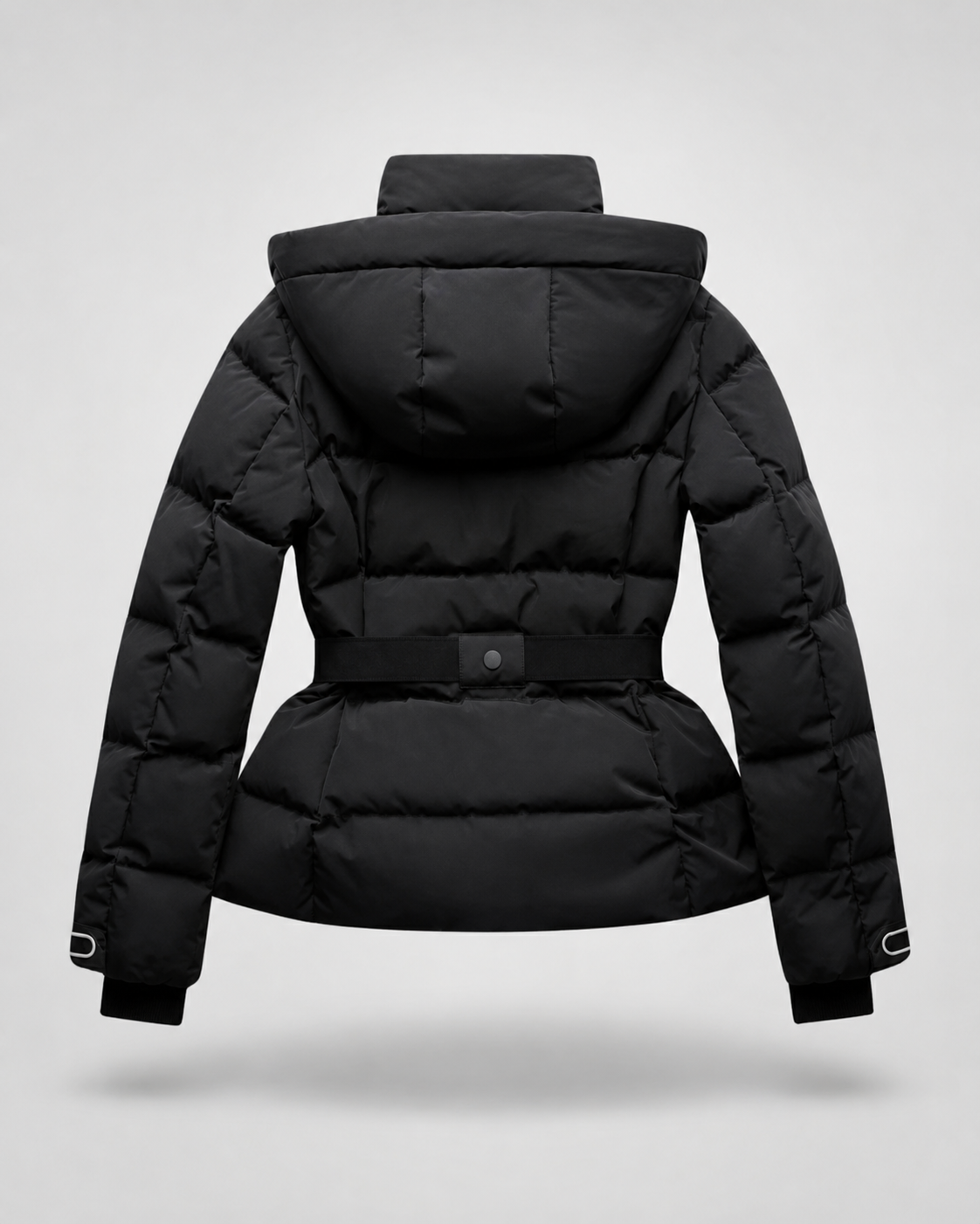 Kacob | Women's Hooded Belted Puffer Jacket