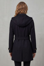 Kacob | Women's Hooded Double-Breasted Trench Coat