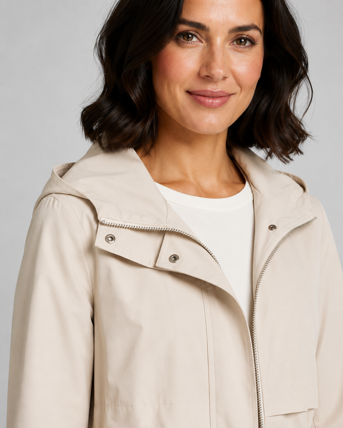 Kacob | Women's Hooded Drawstring Trench Coat