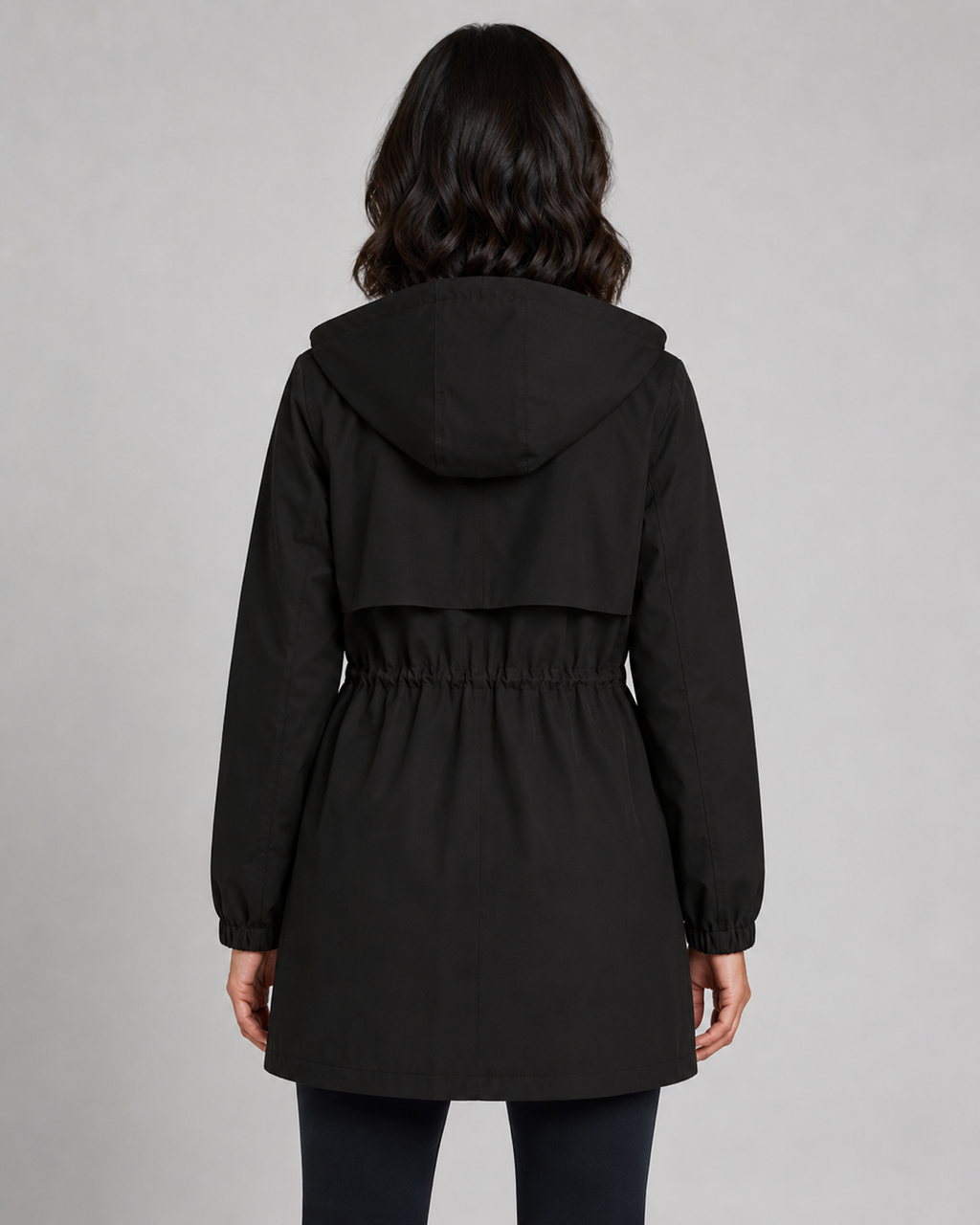 Kacob | Women's Hooded Drawstring Trench Coat