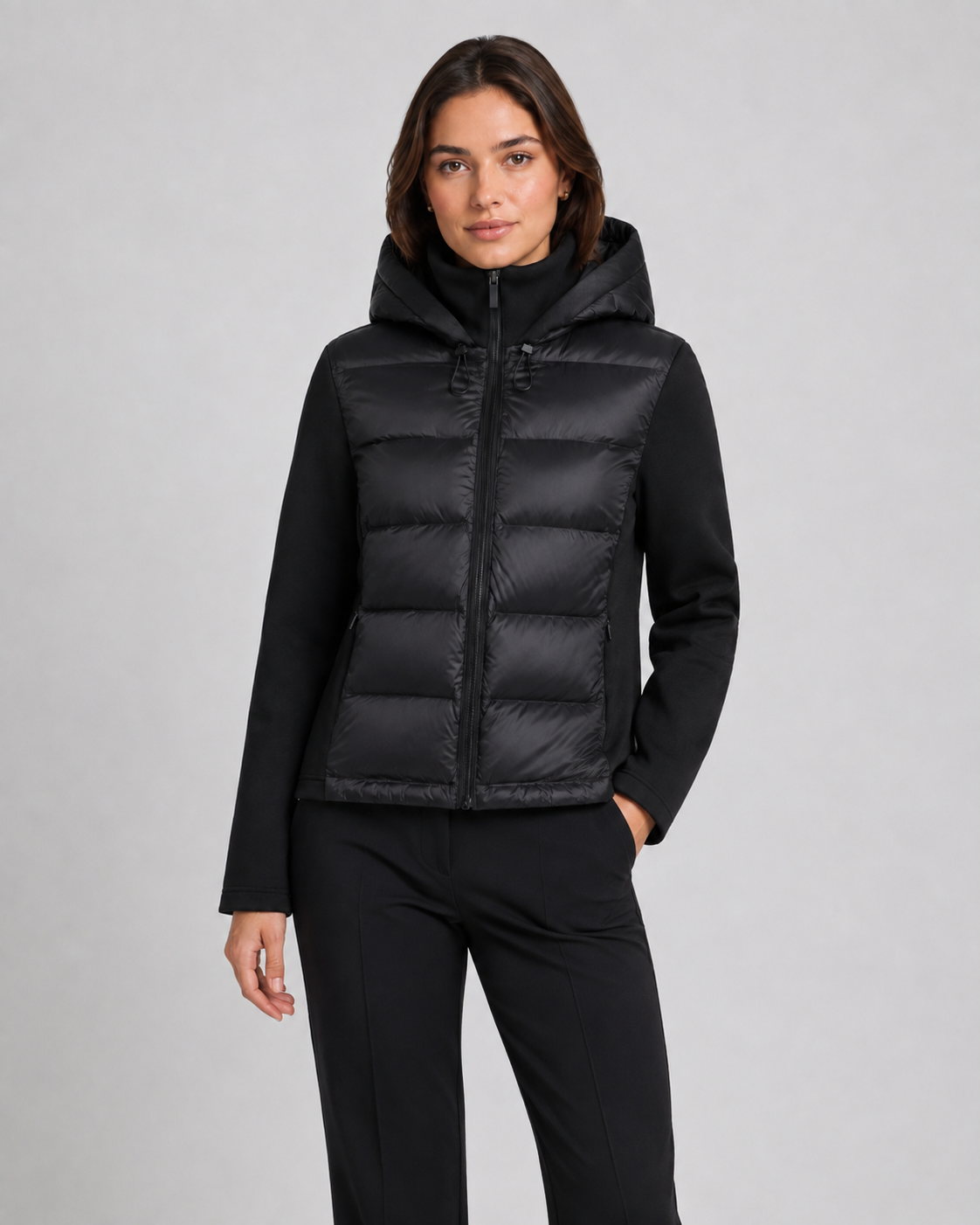 Kacob | Women's Hybrid Hooded Puffer Jacket