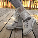 Kacob | Women's Knit Cuff Lace-Up Winter Boots