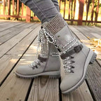 Kacob | Women's Knit Cuff Lace-Up Winter Boots