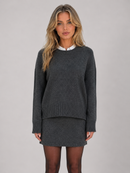 Kacob | Women's Knitted Jumper & Mini Skirt Co-Ord Set