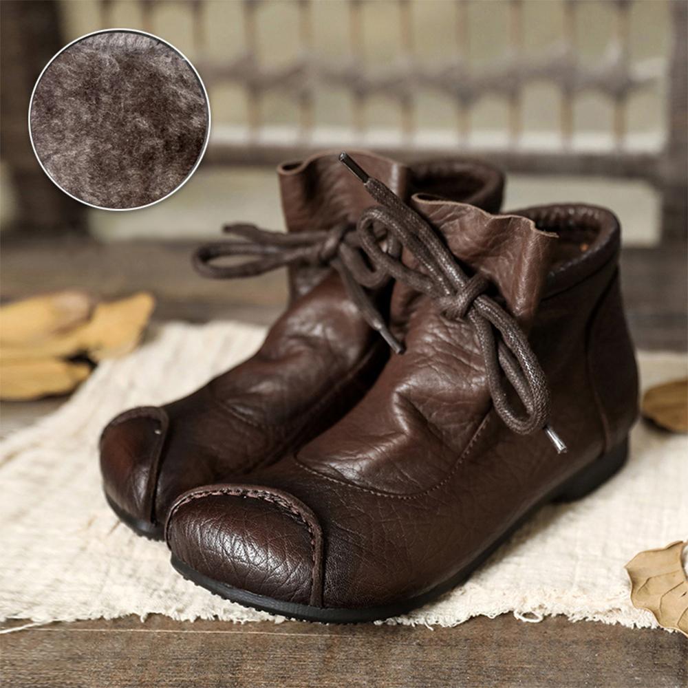 Kacob | Women's Lace-Up Casual Ankle Boots
