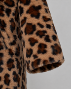 Kacob | Women's Leopard Print Faux Fur Coat