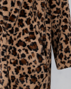Kacob | Women's Leopard Print Faux Fur Coat