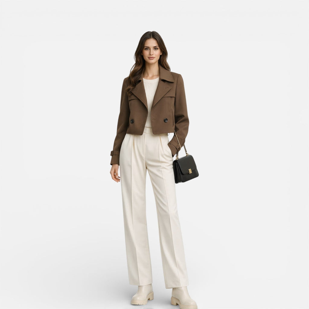 Kacob | Women's Lightweight Short Trench Jacket