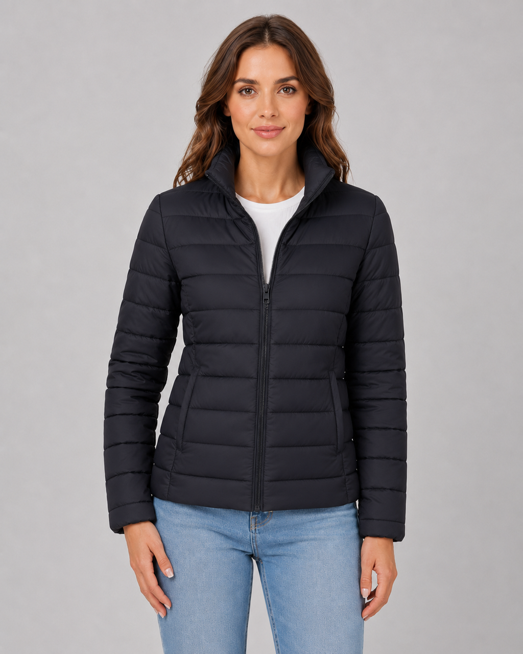 Kacob | Women's Lightweight Stand Collar Puffer Jacket
