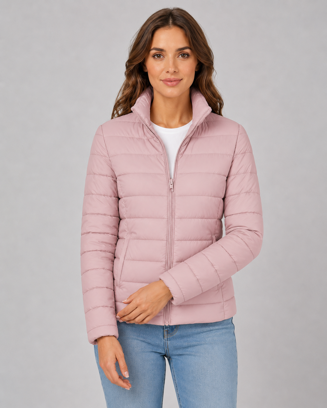 Kacob | Women's Lightweight Stand Collar Puffer Jacket