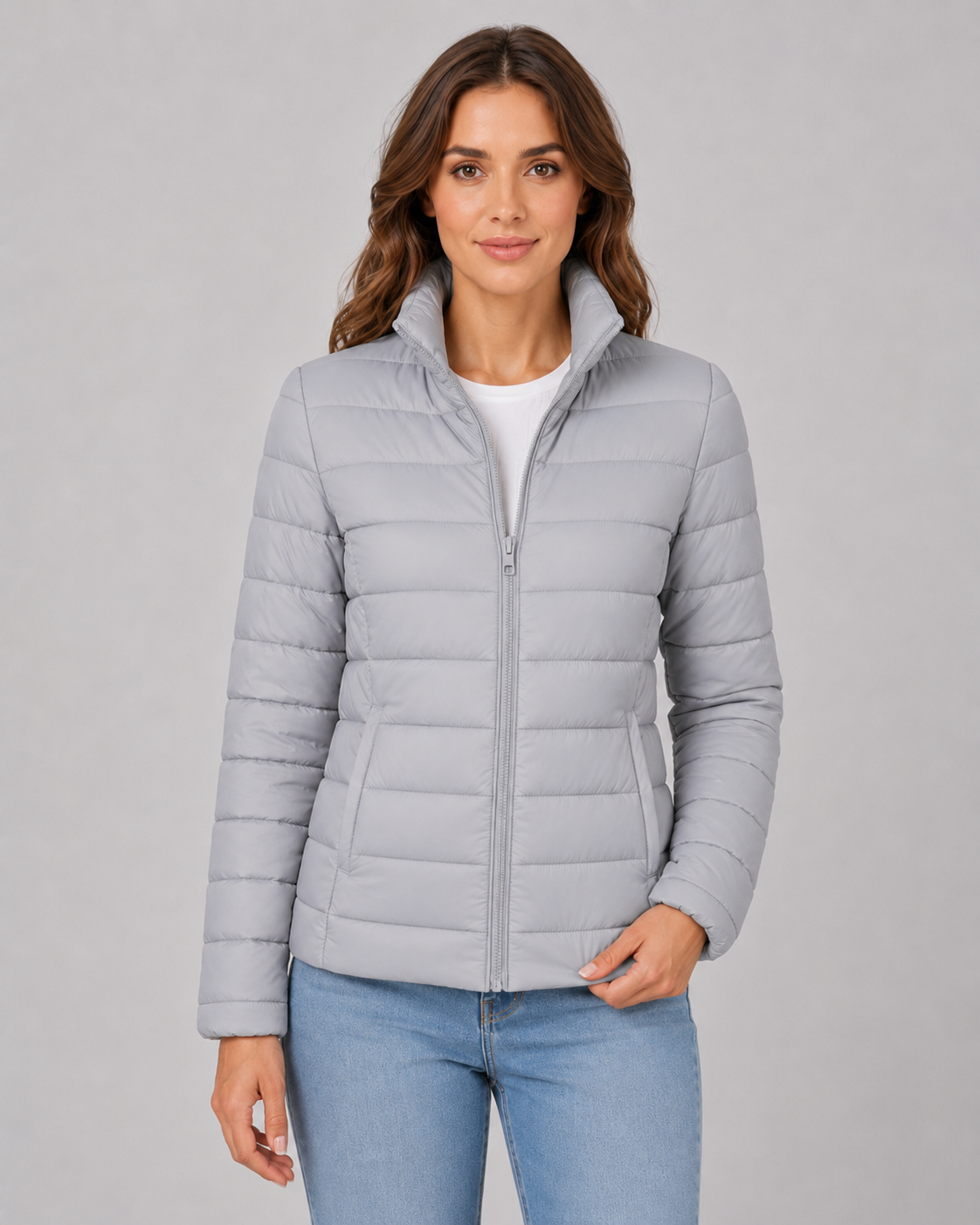 Kacob | Women's Lightweight Stand Collar Puffer Jacket