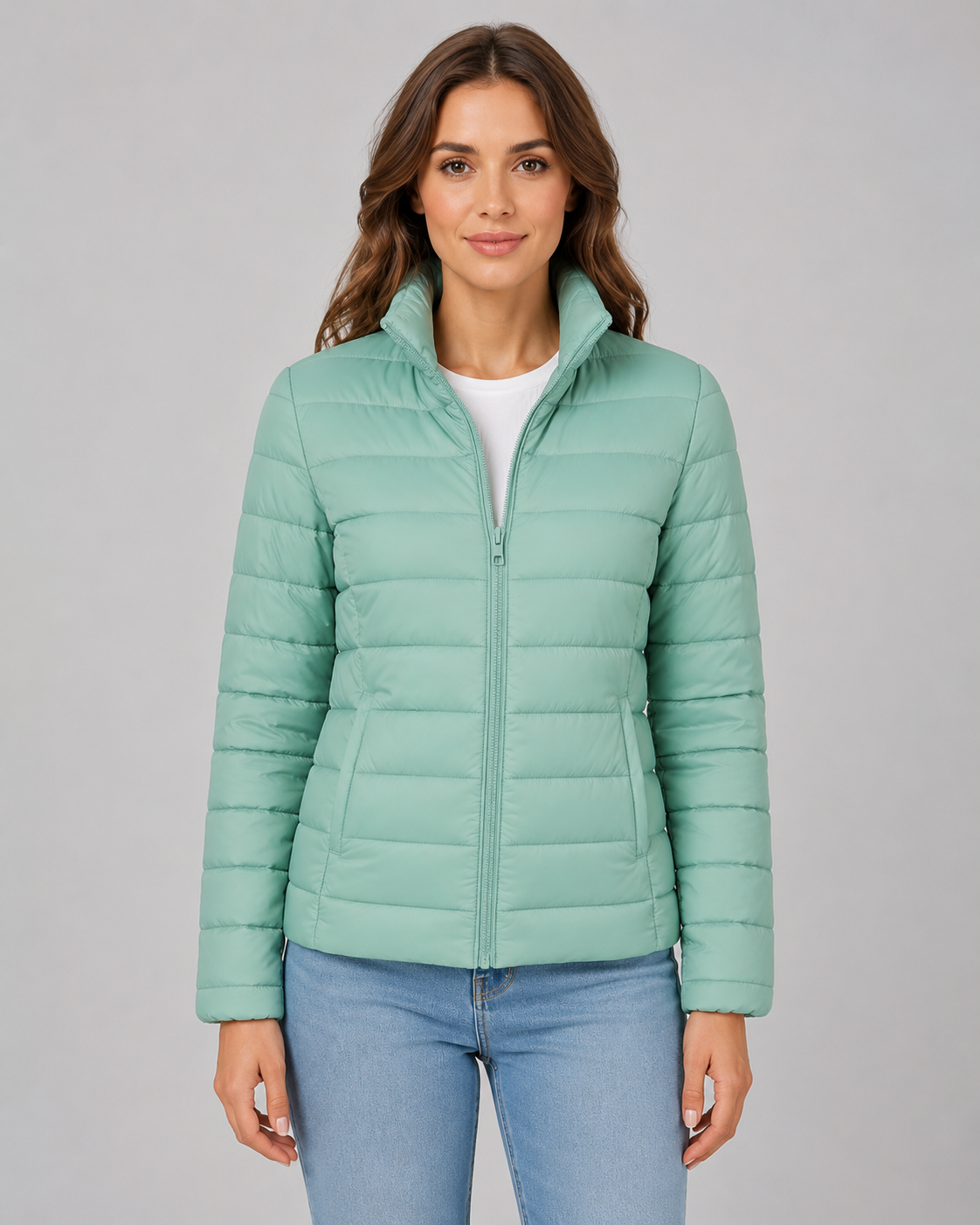 Kacob | Women's Lightweight Stand Collar Puffer Jacket