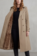 Kacob | Women's Lined Double-Breasted Winter Trench Coat