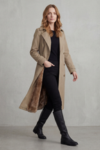 Kacob | Women's Lined Double-Breasted Winter Trench Coat