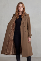 Kacob | Women's Lined Double-Breasted Winter Trench Coat